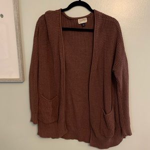 UNIVERSAL THREAD CHUNKY MAUVE CARDIGAN SZ MED